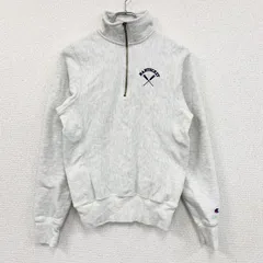 古着 used　Champion　チャンピオン　リバースウィーブ　ハーフジップスウェット/トレーナー　霜降りグレー　XSサイズ【値引き交渉OK！】