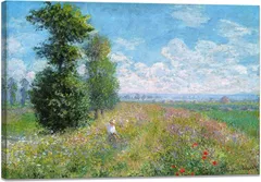 絵画 装飾画 風景画 複製画 油絵風 飾り絵 モネ 壁掛け 木枠付きの完成品 アートパネル (30x40cm)