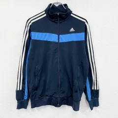 古着 used　00s　adidas　アディダス　トラックジャケット/ジャージ　パフォーマンスロゴ　ヴィンテージ　ネイビー　Mサイズ【値引き交渉OK！】