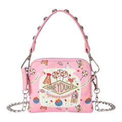 HARRY POTTER HONEY DUKES 해리 포터 허니 듀크스 미니 가방 3way 숄더백 미니 파우치 액세서리 동전 케이스 동전 지갑 핑크 핑크 백미 콩 조미 초콜릿 귀여운 선물 선물 해외 제품
