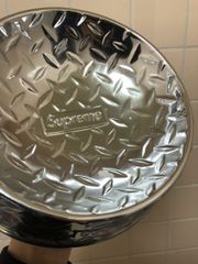 福岡出品 Supreme 23SS Diamond Plate Dog Bowl Silver シュプリーム