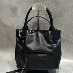 GHERARDINI ゲラルディーニ ソフティ SOFTY 2WAY ハンドバッグ ショルダーバッグ ブラック 黒 レディース 軽量 バッグ ロゴチャーム 人気 定番 プライペン　通勤バッグ ゴールド金具