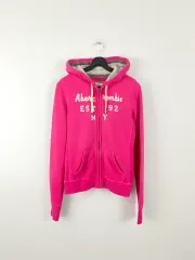 アバクロンビー フード ジップアップ ピンク S <525>