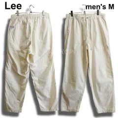 Lee　DUNGAREES　イージーワイド ベイカーパンツ　メンズ M 相当　綿 × ヘンプ　アイボリー ホワイト / 白　LM8477　美品　ほぼ未使用　ダンガリーズ　メンズ