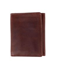 Free Shipping: Trafalgar Men's Tennyson Trifold Genuine Leather Wallet with ID Window, Brown