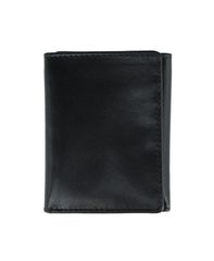 Trafalgar Men's Tennyson Trifold Genuine Leather Wallet with ID Window, Black (Free Shipping)