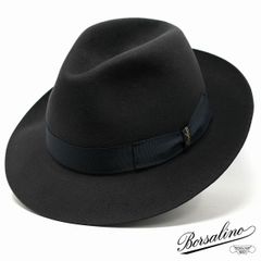 新品【ボルサリーノ】高級グアナゴ 兎 グアナゴの毛 ファーフェルト