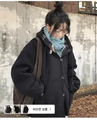 CHECKバイカラー ハーフコート