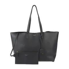 SAINT LAURENT PARIS サンローランパリ ショッピング トート トートバッグ 600281 レザー ブラック ゴールド金具 ショルダーバッグ 