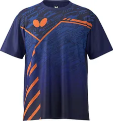 バタフライ Butterfly 卓球 レクート Tシャツ メンズ レディース 半袖 Tシャツ トップス 吸水 速乾 伸縮  46790 178 ネイビー