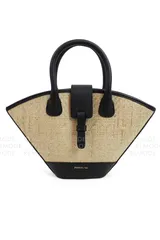 PARIS/64｜Mini Lumiere Palma & Black かごバッグ ハンドバッグ