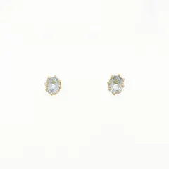 K18YG アクアマリン ピアス