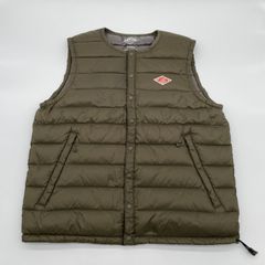 DANTON ダントン ダウンベスト オリーブカラー サイズ34（XS） - メルカリ