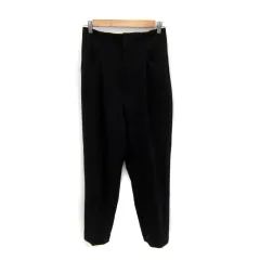 ビス ViS スラックスパンツ テーパードパンツ ロング丈 無地 M 黒 ブラック /SY6