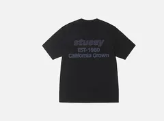 STUSSY ステューシー STUSSY CALIFORNIA GROWN PIG.DYED TEE Tシャツ 半袖 ロゴプリント バックロゴ ピグメントダイ ストリート オーバーサイズ ビッグシルエット メンズ レディース ユニセックス　定番デザイン 夏服