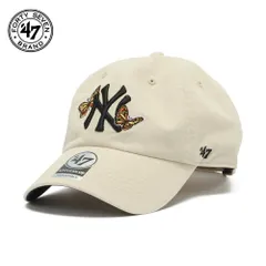 フォーティセブン 帽子 '47 クリーンナップ ニューヨーク・ヤンキース With Icon ベースボールキャップ ベースランナー 47brand 蝶 刺繍 ボーン 【MB】