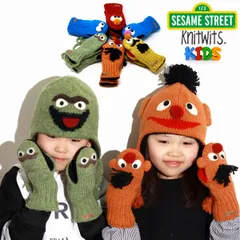 手袋 キッズ セサミストリート グッズ 三トン手袋 キッズ雑貨 セサミ sesame street キャラクターグッズ 子供用 子供 クッキーモンスター キッズサイズ 【MB】
