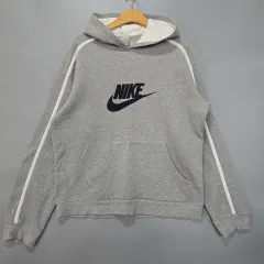 ナイキ(NIKE) ビックロゴ 起毛 フードTシャツ L