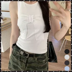 リボン付きタンクトップ カップ付きタンク レディース 大人可愛い インナートップ カジュアル インナーウェア おしゃれ肌着 ノースリーブトップス 韓国風 無地 見せインナー重ね着 ノンワイヤー肌着黒 美胸ブラトップ快適 送料無料