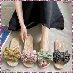 送料無料 ビーチサンダル スリッパ 小花柄 夏 レディース リボンサンダル 軽量 歩きやすい 疲れにくい 大人 可愛い お洒落 温泉 水遊び コンフォート靴 リゾートサンダル 美脚サンダル サマーサンダル