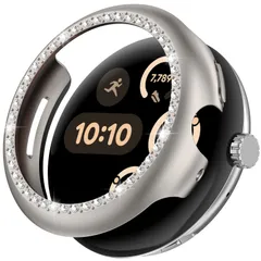 【NINKI】適用 Google pixel watch3 ケース キラキラ バンパー 41mm ケース PC 軽量型 ダイヤモンド クリスタル ピカピカ 装着簡単 シンプル カバー グーグルピクセルウォッチ シリーズ3 ケース (スターライト 41mm)