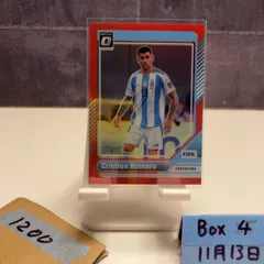 2024-25 Panini Donruss Optic Cristian Romero 277/299 Argentina Red Parallel  FIFA Prizm カード