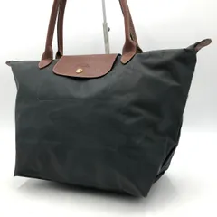 ロンシャン LONGCHAMP プリアージュ トート 大容量 ナイロン レザー 黒