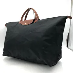 LONGCHAMP ロンシャン プリアージュ ボストンバッグ 黒 ナイロン 特大