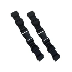 [Clair&Gina] バックパックストラップ チェストストラップ ショルダーずり落ち防止バンド リュック肩紐 バックル式 調整可能 肩紐固定リュックずれ落ち防止 大人子供通用 2個セット (黒)