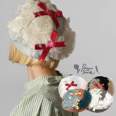 Barairo no boushi (バラ色の帽子) ベレー帽 春夏 レディース カホNECOベレー バラ色の帽子 コットンベレー ベレー 帽子 猫 ネコ 綿 フリル リボン サマーベレー 【TB】