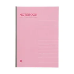 （まとめ）TANOSEE ノートブック A4 A罫7mm ピンク 40枚 1セット（10冊） 〔×3セット〕