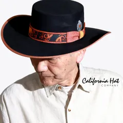 California Hat Company Inc. (カルフォルニアハット) ウエスタンハット カウボーイハット ポリエステルスエード CANVAS ランチャーハット stampede hat 帽子 メンズ 本格 乗馬 BBQ 【TB】