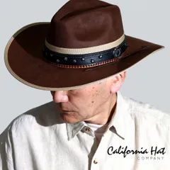 California Hat Company Inc. (カルフォルニアハット) ウエスタンハット カウボーイハット CANVAS ポリエステルスエード ランチャーハット stampede hat 帽子 メンズ 本格 乗馬 BBQ 【TB】