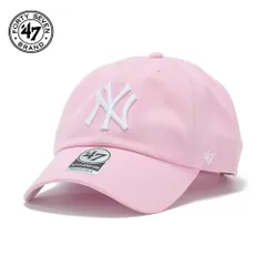 フォーティセブン 帽子 47brand キャップ メンズ ステッチ '47 クリーンナップ ニューヨーク・ヤンキース Contrast Stitch ロゴキャップ ペタルピンク 【MB】