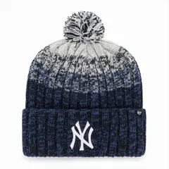 47brand ニット帽 ボンボン カフニット ヤンキース YANKEES CASCADE CUFF KNIT メンズ レディース ニットキャップ 秋冬 ブランド ボーダー ネイビー 【MB】