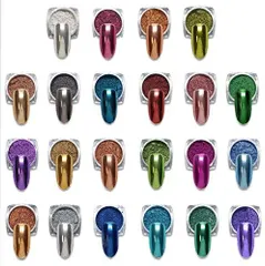 鏡面22色 ミラー効果 ラメ ネイル用品 グリッター ネイルミラーパウダー ネイル道具 ミラー クロムパウダー プロ ミラーパウダー