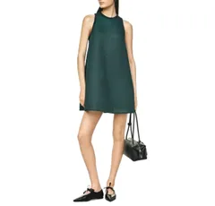 値下げ早い者勝ち！【極美品】Max Mara マックスマーラ 25AW DIDONE ディドネ メッシュ ジャージードレス ワンピース 34 グリーン　2A48のサムネイル
