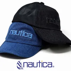 NAUTICA (ノーティカ) キャップ メッシュ 帽子 メンズ 夏 レディース デニム メッシュキャップ カジュアル フェス BBQ アウトドア デニムキャップ 【MB】
