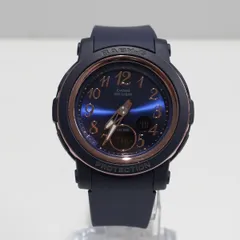 CASIO Baby-G BGA-290SA 腕時計 USED超美品 レディース ベビーG カシオ アナデジ ネイビー×ピンクゴールド 完動品 中古 X9082