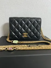 シャネル CCロゴ WOC ブラック ゴールド金具