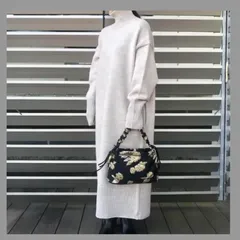 ADAM ET ROPÉ  【WEB限定】タートルバックスリットニットワンピース