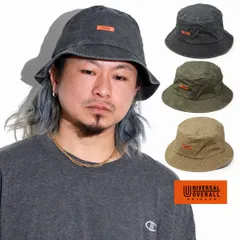 UNIVERSAL OVERALL (ユニバーサルオーバーオール) バケット ハット 春夏 メンズ 帽子 ユニバーサル オーバーオール バケハ ビンテージ 加工 レディース サハリハット 【MB】
