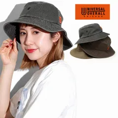 UNIVERSAL OVERALL (ユニバーサルオーバーオール) バケットハット メンズ ハット 春夏 帽子 ユニバーサル オーバーオール 30代 40代 ビンテージ 加工 レディース ツイルハット 【MB】