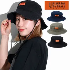 UNIVERSAL OVERALL (ユニバーサルオーバーオール) バケットハット メンズ レディース 春夏 あごひも 帽子 ユニバーサル オーバーオール バケハ ナチュラル 【MB】