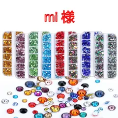 【mi様】　高分子ストーン　ミルキーストーン　デコストーン　デコうちわ　ラインストーン