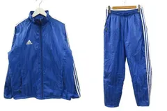 アディダス adidas ウォーマージャケット パンツ 上下セットアップ CLIMAPROOF 中綿 スポーツウェア ジャージ ブルー O