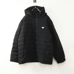美品 ダントン DANTON フーデッド ライト ダウンジャケット L｜ブラック アウター 羽織り フード ブルゾン【2400014834703】
