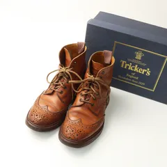 トリッカーズ Tricker's L2508  Malton モールトン ウイングチップ カントリーブーツ 4/22.5cm FITTING5┃ブラウン系【2400014822151】のサムネイル