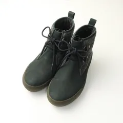 クラークス Claks×Christopher RAEBURN ウール切替スエードレースアップショートブーツ 23.5cm チャコール┃【2400014822168】