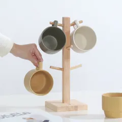 ディッシュラック 木製 マグカップツリー ボヌール （ Bonheur 天然木 マグスタンド カップ コップ 収納 マグカップ スタンド コップスタンド マグカップ置き フック コップ置き 掛け おしゃれ 北欧 北欧風 ）)
